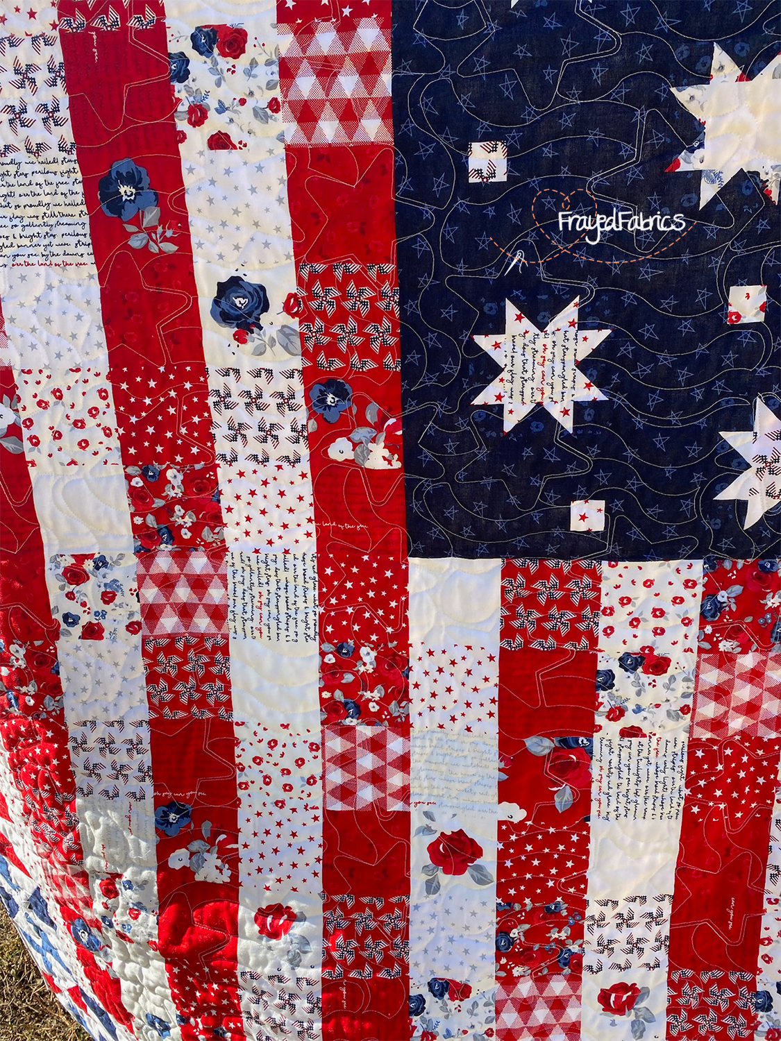 Flag Day Fabric Panel