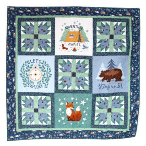Camp Woodland Panel Quilt Kit - Riley Blake Designs