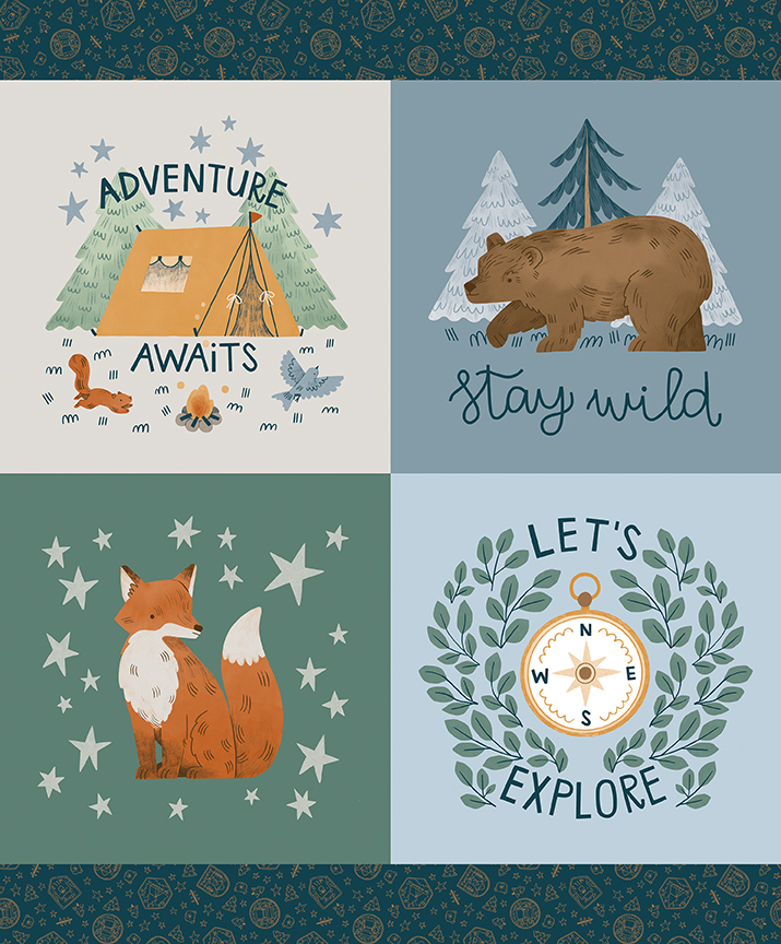 Camp Woodland Panel Quilt Kit - Riley Blake Designs - Image 13