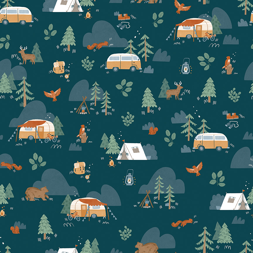Camp Woodland Fat Quarter Bundle - Riley Blake Designs - Image 2