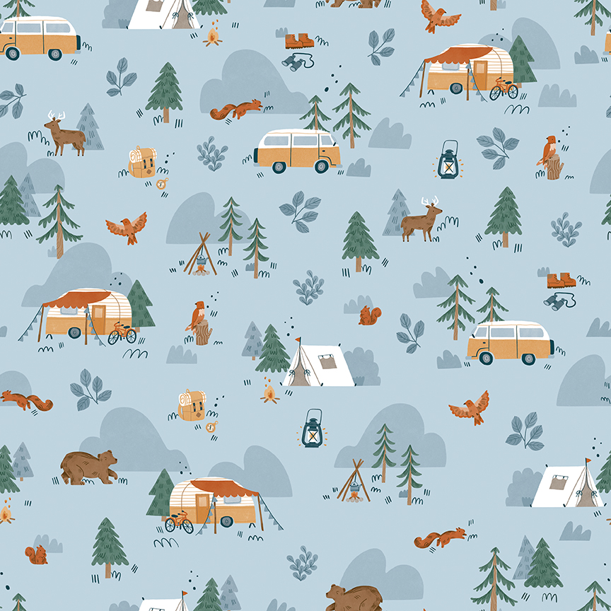 Camp Woodland Fat Quarter Bundle - Riley Blake Designs - Image 4