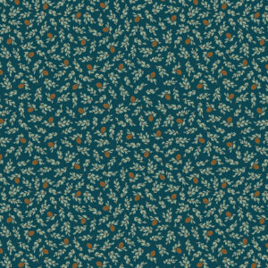 Camp Woodland Pine Cones Navy - Yardage