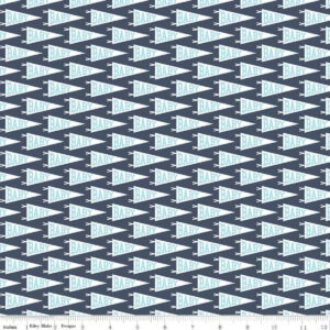 Hello Baby! Banner Navy - Yardage