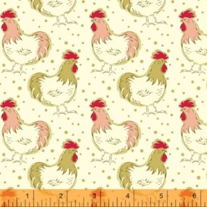 Homestead Life Apple Blossom Chicken Fancy - Yardage
