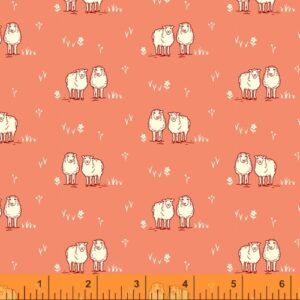 Homestead Life Coral Hey Ewe - Yardage
