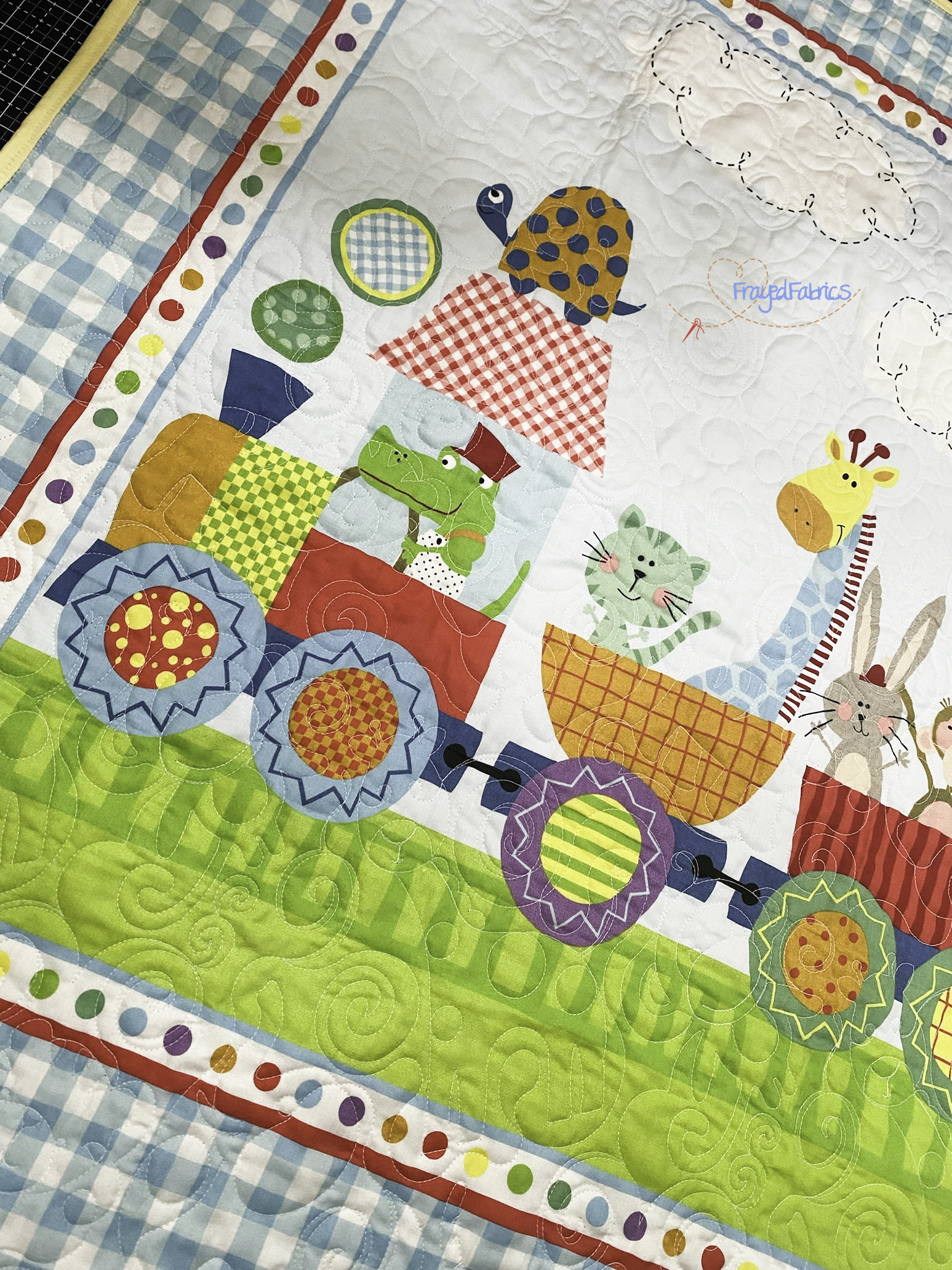Animal Train Baby Panel - Image 2