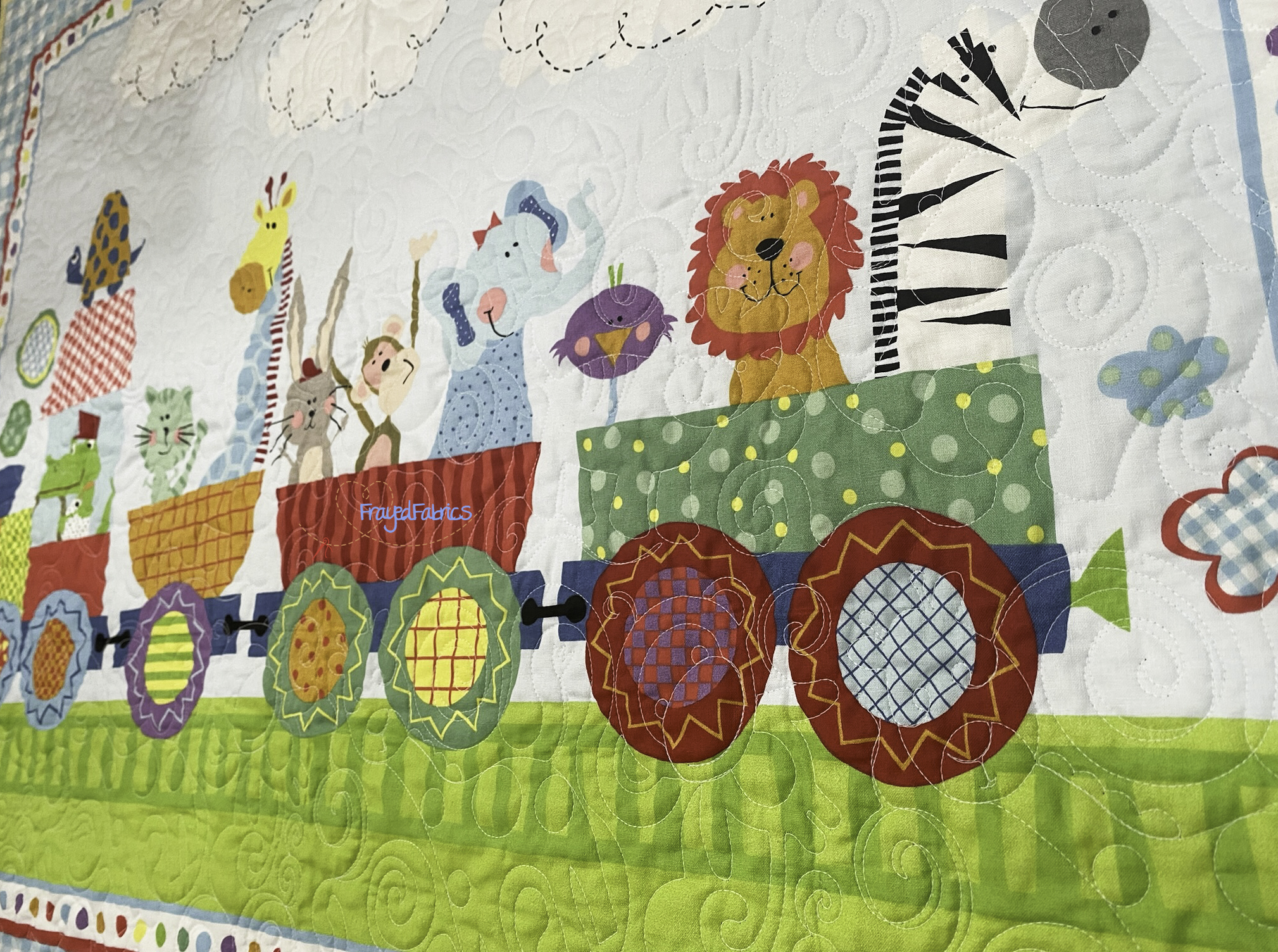 Animal Train Baby Panel - Image 3