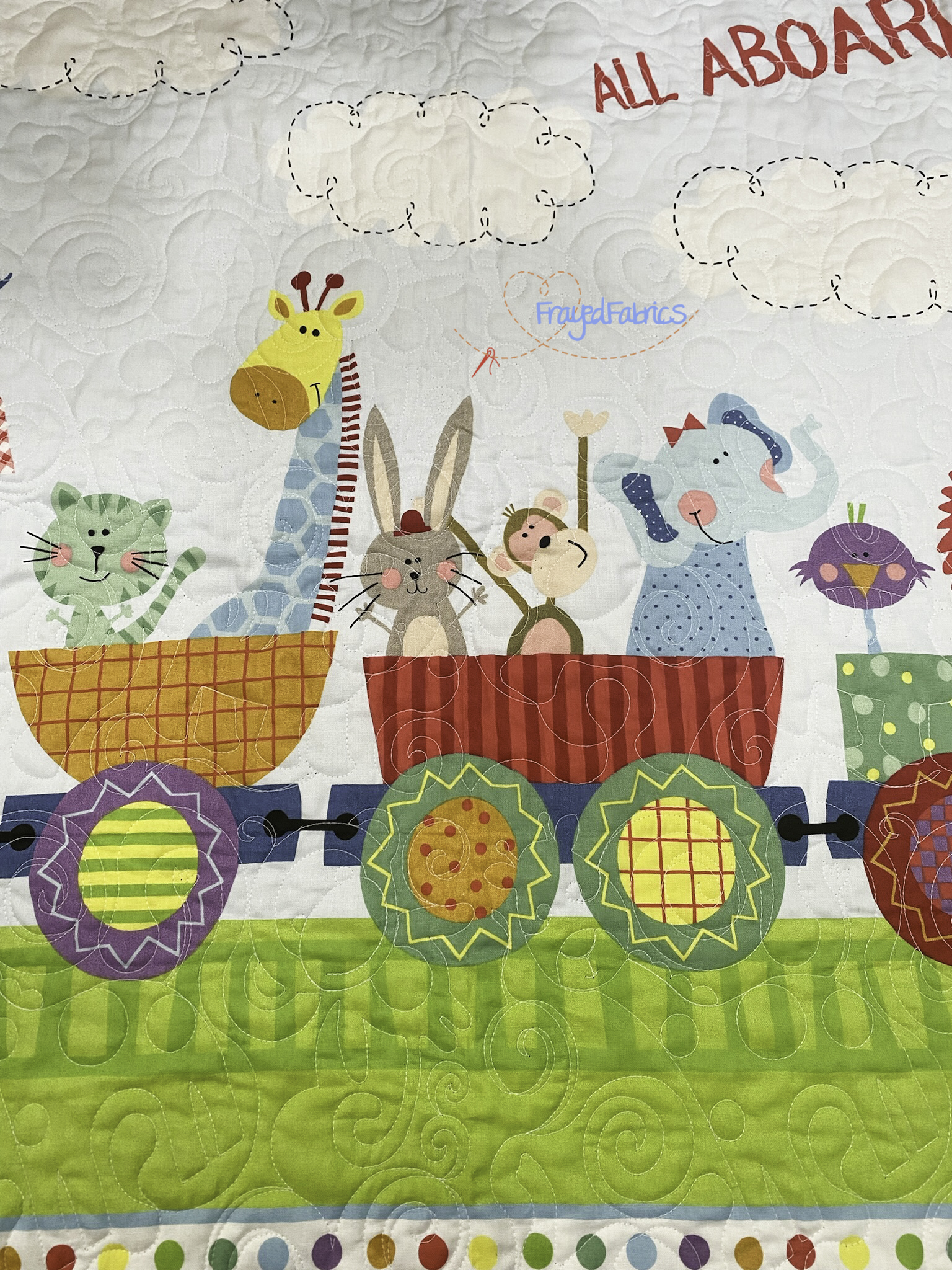 Animal Train Baby Panel - Image 4