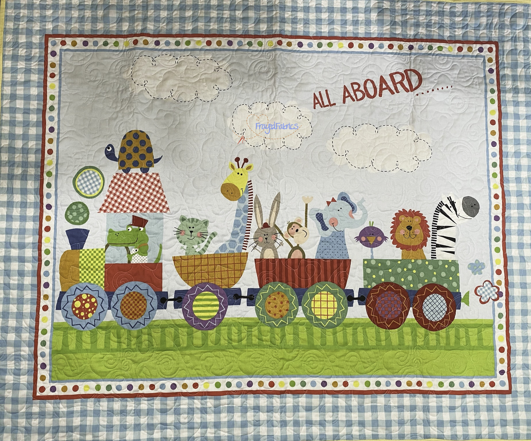 Animal Train Baby Panel