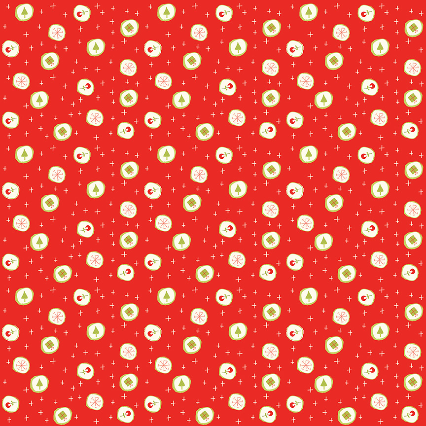 Merry Little Christmas Candy Red - Yardage