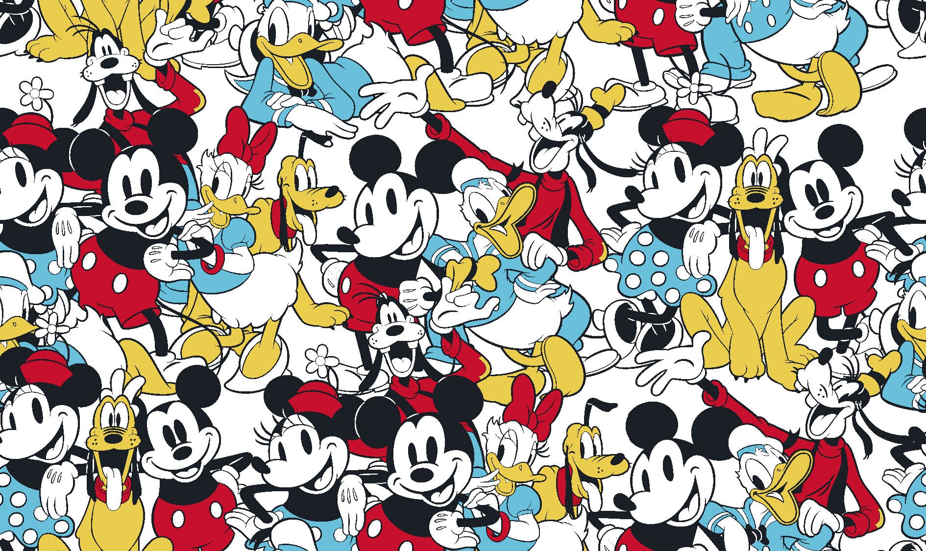 Mickey & Minnie Vintage Sensational 6 Snapshot - Yardage