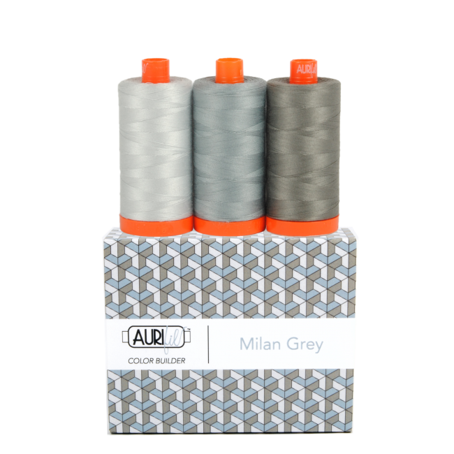 Milan Grey Color Builder Thread - Aurifil