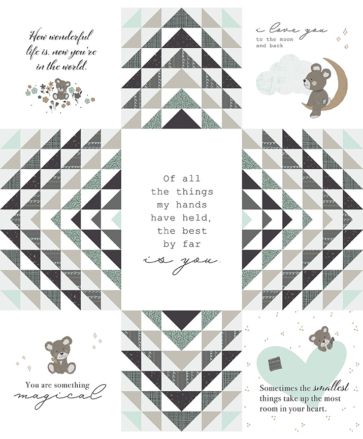 Sleep Tight Mint Panel - Riley Blake Designs