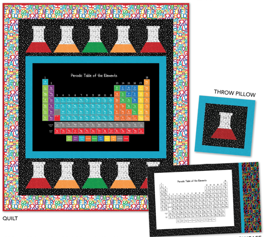 It's Elementary Science Beakers Quilt Kit - Windham Fabrics