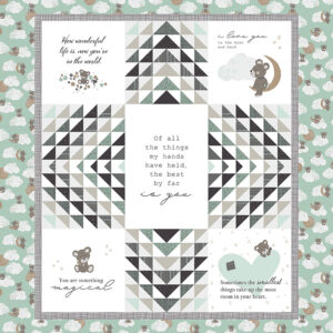 Sleep Tight Mint Quilt Kit - Riley Blake Designs