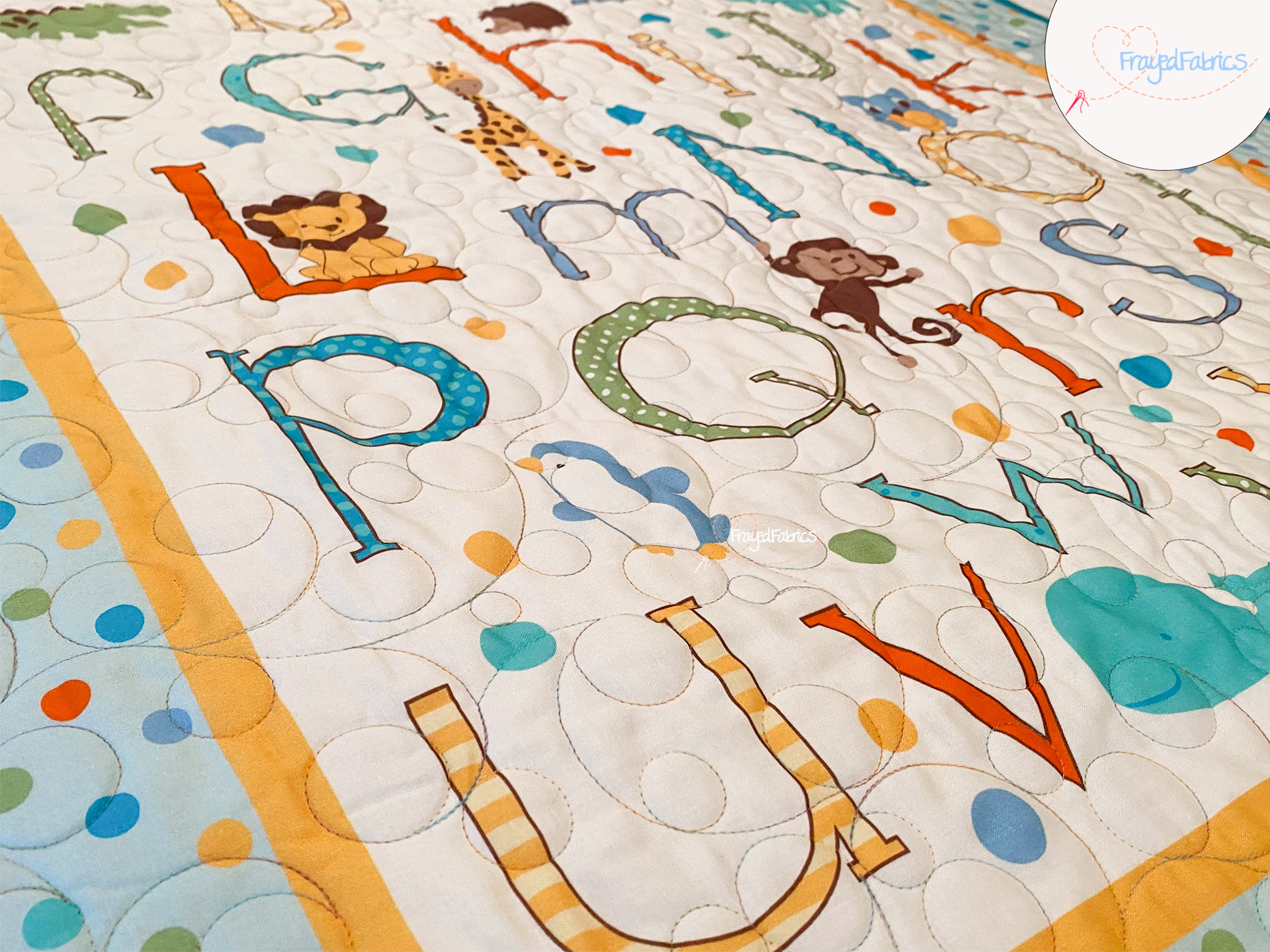 Alphabet Zoo Jungle Animals Quilt Kit - Springs Creative - Image 2