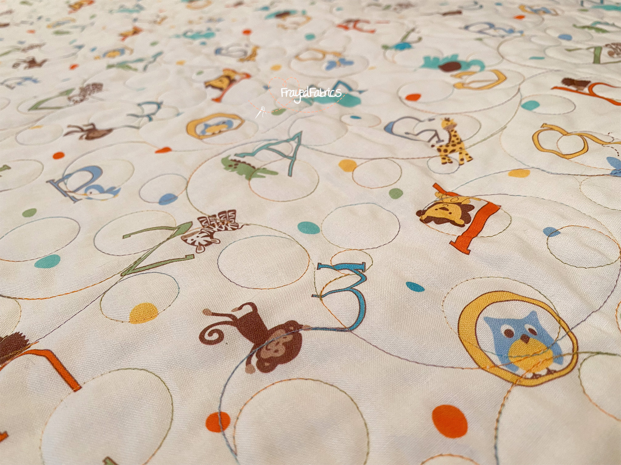 Alphabet Zoo Jungle Animals Quilt Kit - Springs Creative - Image 3