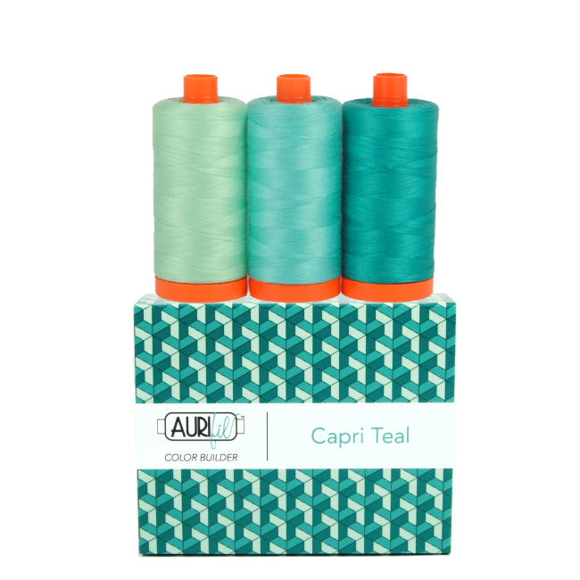 Capri Teal Thread - Aurifil Color Builder