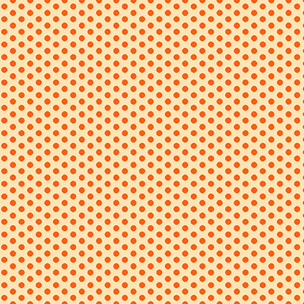Wild & Free Orange Small Set Dots - Yardage