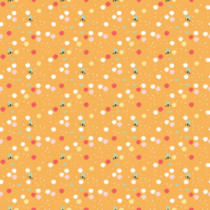 Strawberry Honey Beehive Creamsicle - Yardage