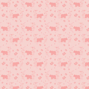 Strawberry Honey Bears Blush - Yardage