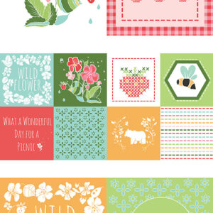 Strawberry Honey Panel - Riley Blake Designs