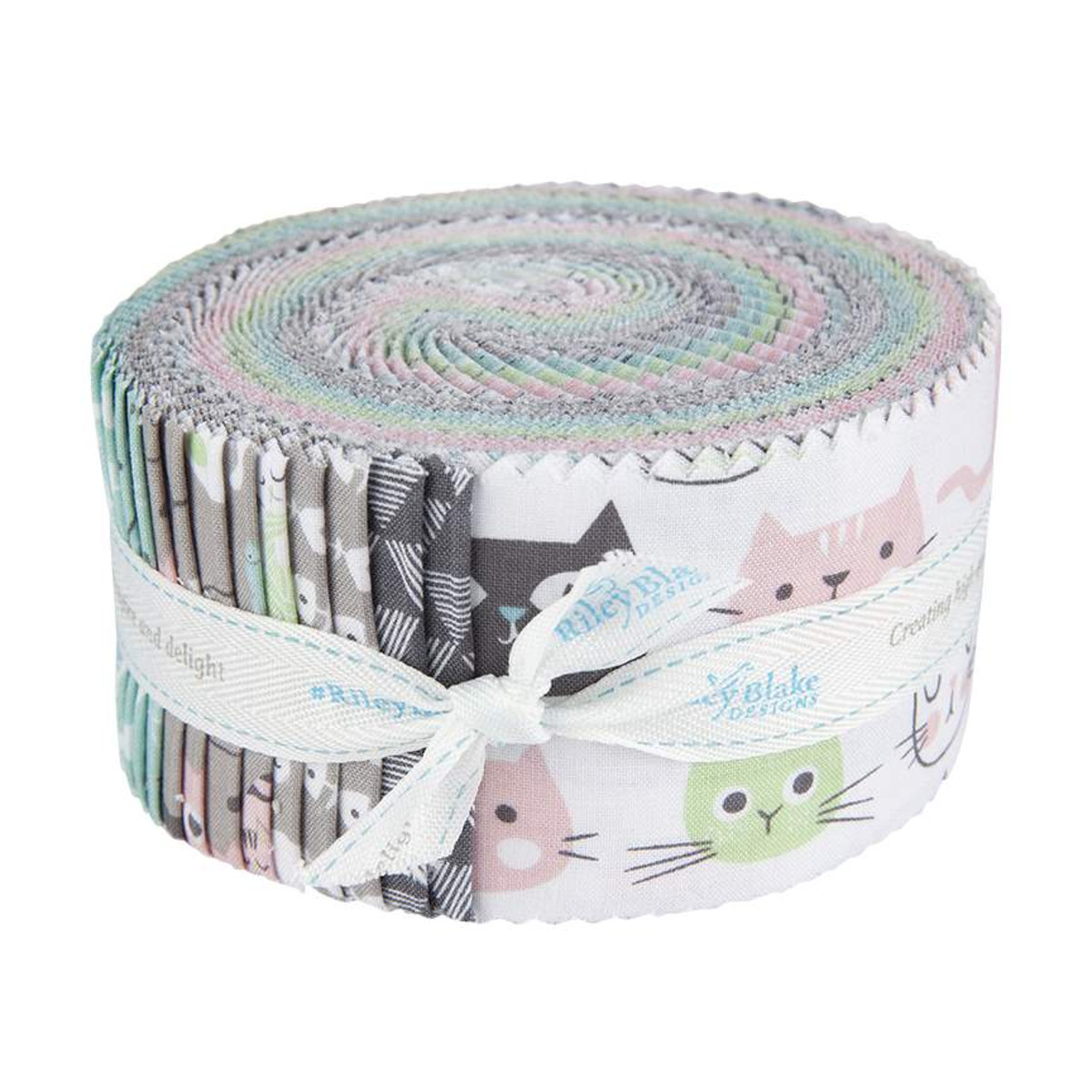 Purrfect Day 2 1/2" Rolie Polie - Riley Blake Designs