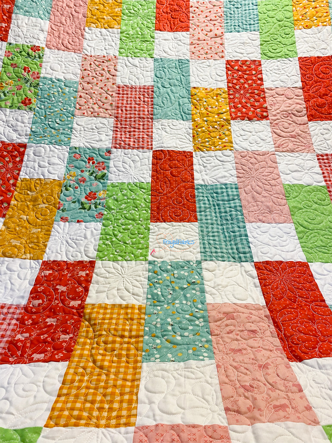 Strawberry Honey Bricks Quilt Kit - Riley Blake Designs - Image 2