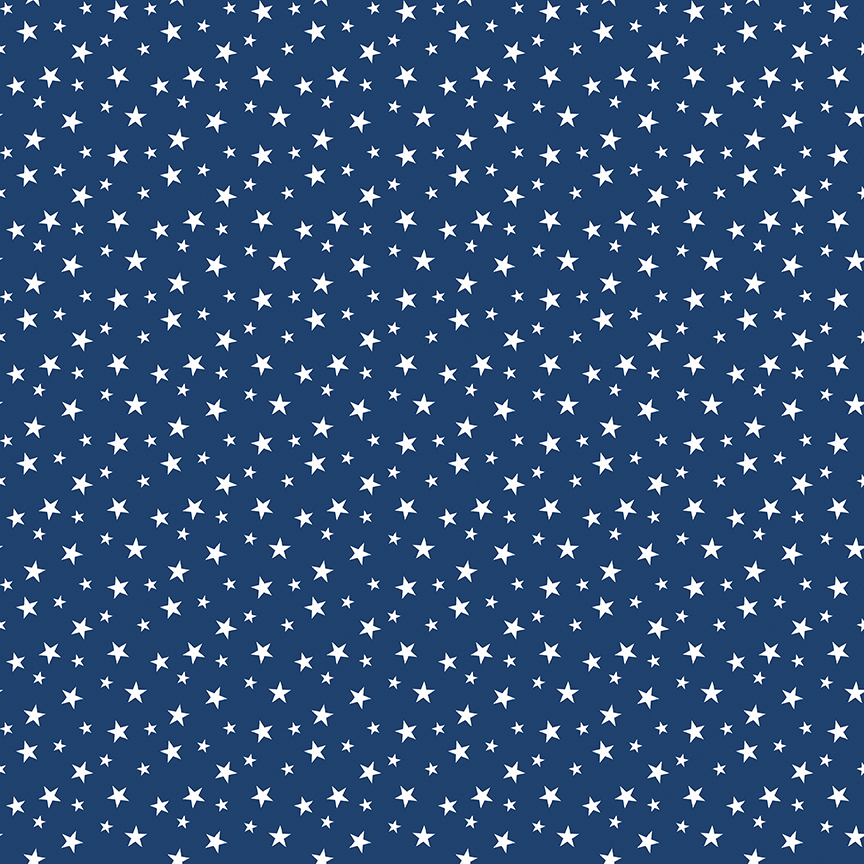 Land of Liberty Stars Navy - Yardage