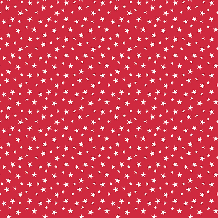 Land of Liberty Stars Red - Yardage