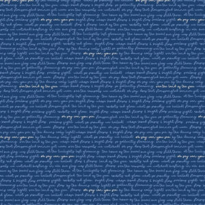 Land of Liberty Navy Text - Yardage