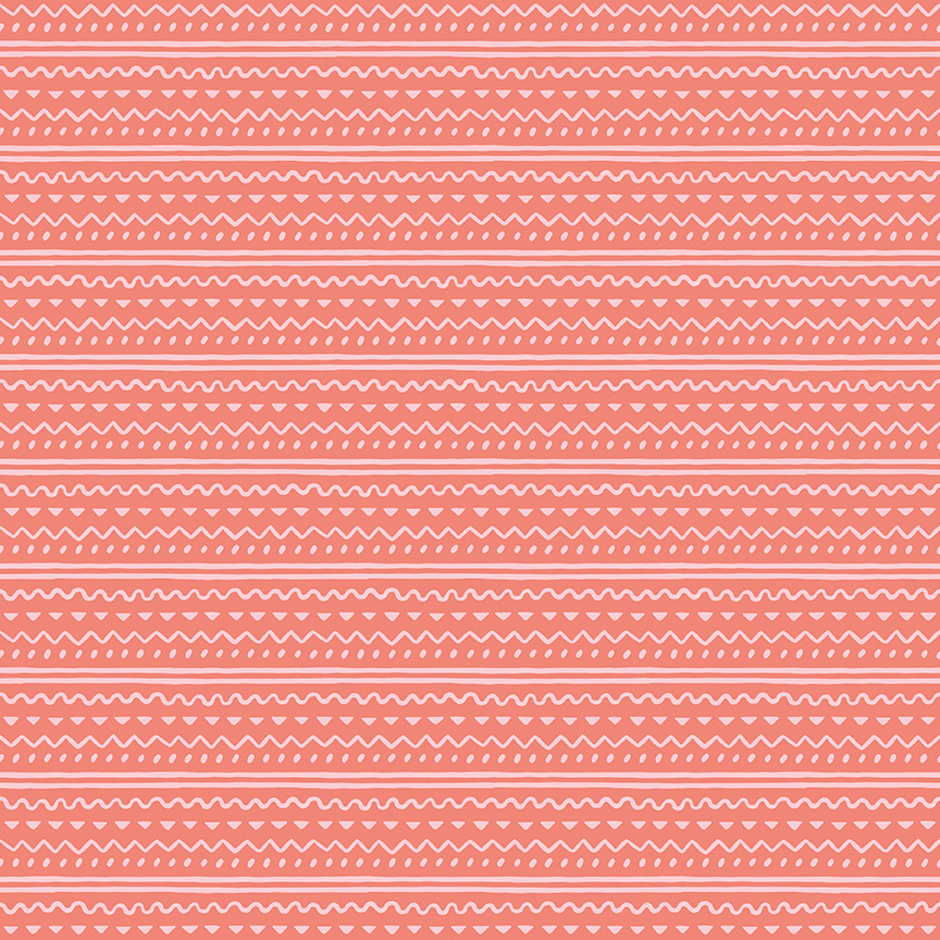 Easter Egg Hunt Geo Coral - Yardage