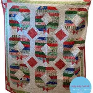 Christmas Adventure Holly Jolly Wreath Quilt Kit - Riley Blake Designs