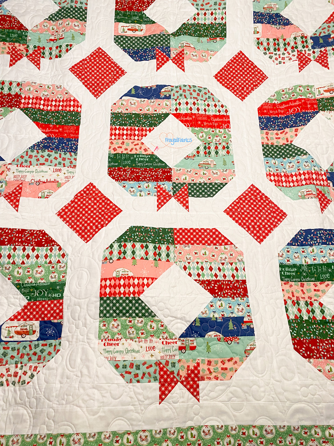 Christmas Adventure Holly Jolly Wreath Quilt Kit - Riley Blake Designs - Image 3