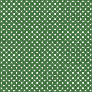 Christmas Adventure Quilty Snowflakes Green - Yardage
