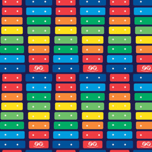 Fisher-Price Xylophone Navy - Yardage