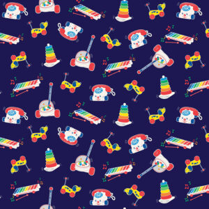 Fisher-Price Toys Navy - Yardage