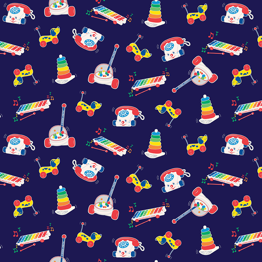 Fisher-Price Toys Navy - Yardage