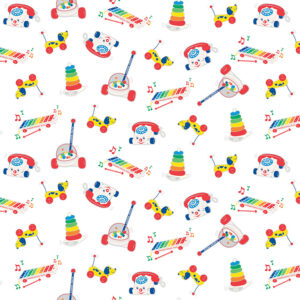 Fisher-Price Toys White - Yardage