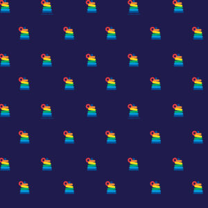 Fisher-Price Rock-a-Stack Navy - Yardage