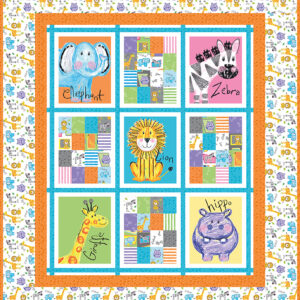 Colorful Friends Panel Quilt - Riley Blake Designs - Quilt Kit only