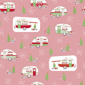 Christmas Adventure Main Peony - Yardage
