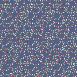 Christmas Adventure Lights Denim Sparkle - Yardage