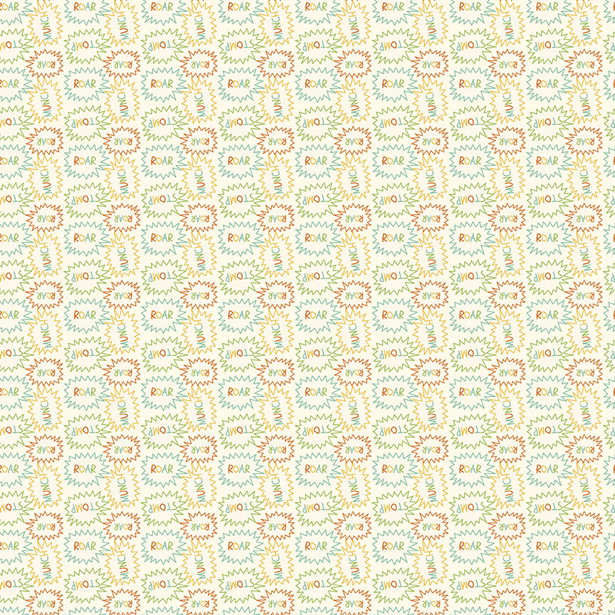 Eat Your Veggies! Callouts Cream - Yardage