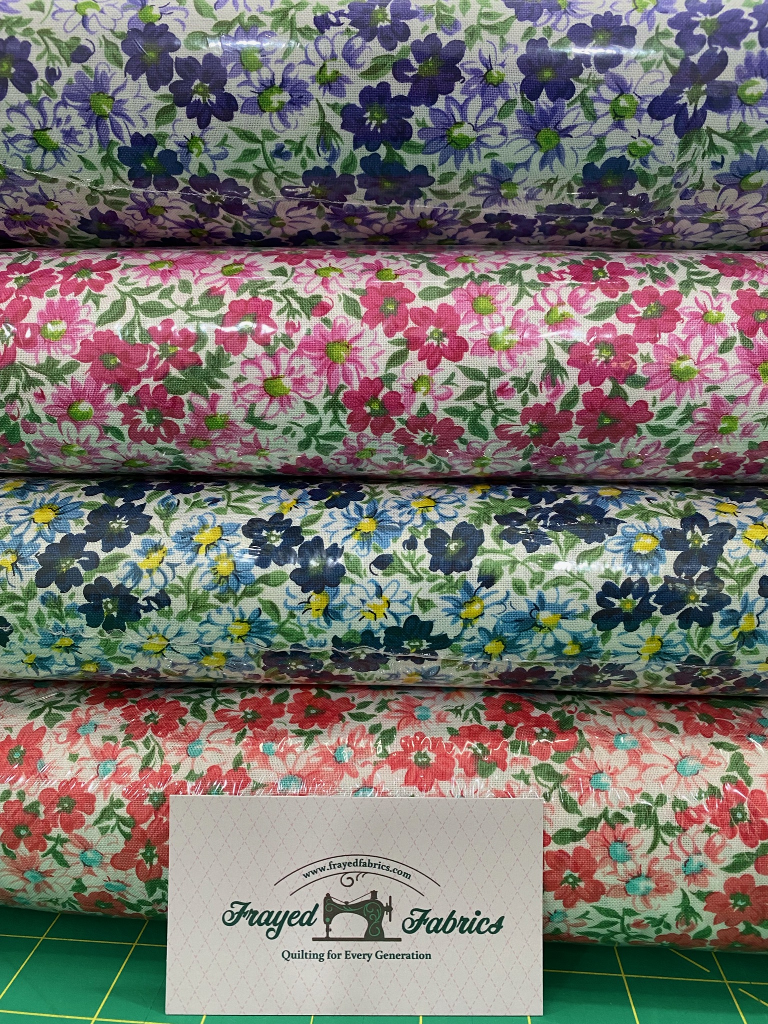 Flower Patch Navy - Yardage - Image 2