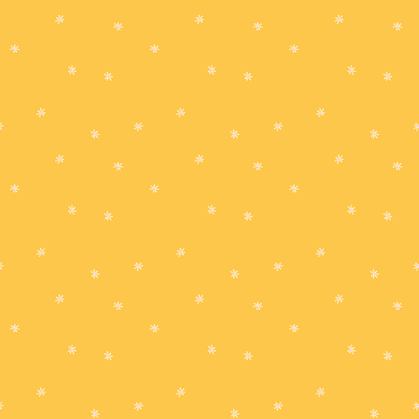 Pure Delight Dainty Daisy Yellow - Yardage