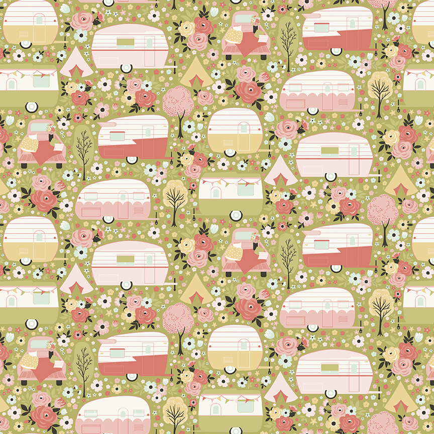 Joy in the Journey Main Olive - Yardage
