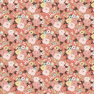 Joy in the Journey Floral Coral - Yardage