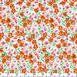 Flower Patch Orange - Yardage