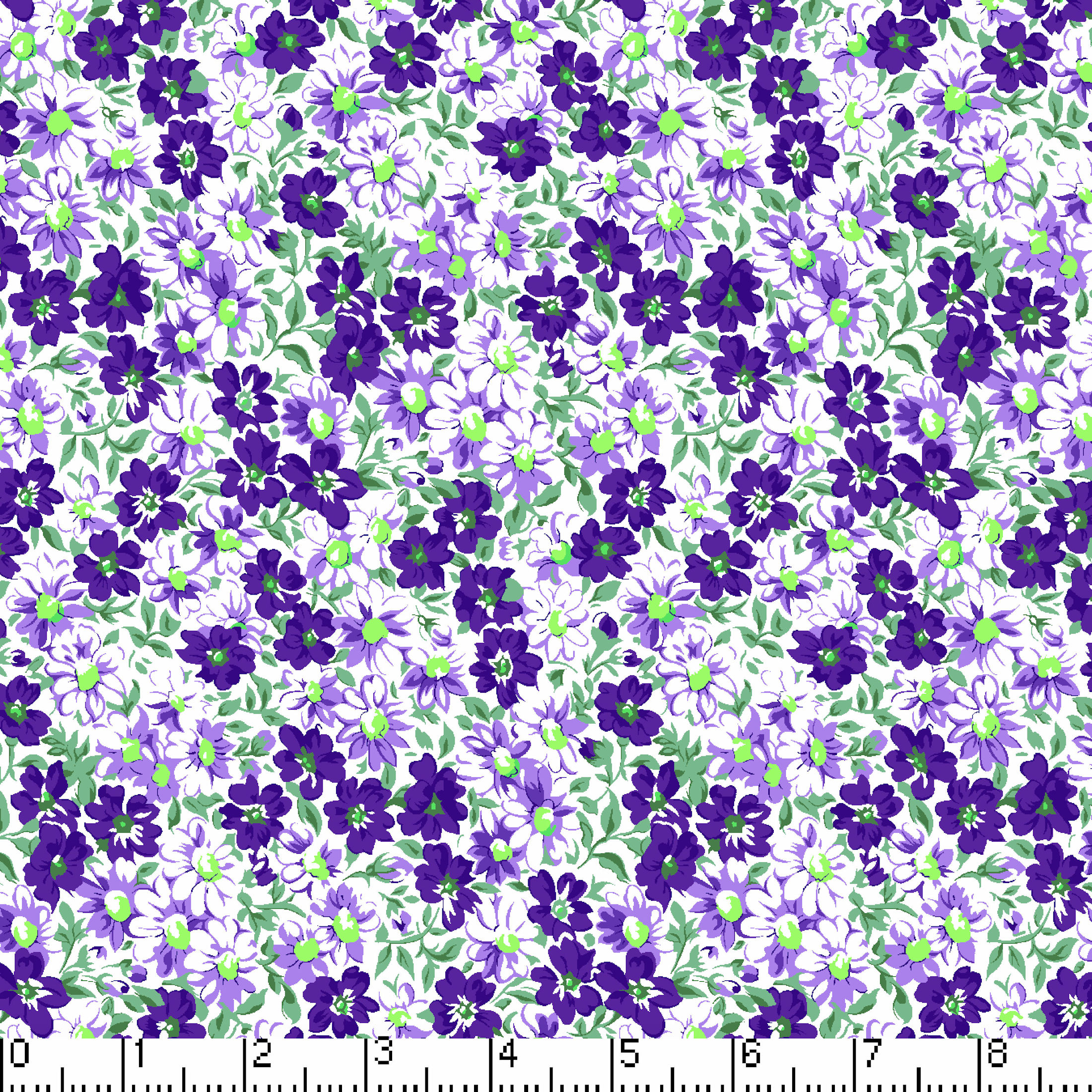 Flower Patch Purple - Yardage